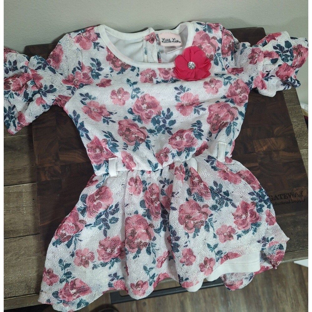 Little Lass size 6 white dress